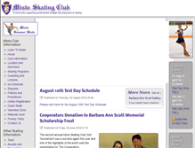 Tablet Screenshot of mintoskatingclub.com
